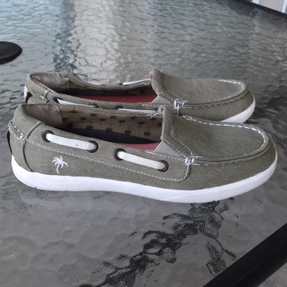 margaritaville canvas boat shoes